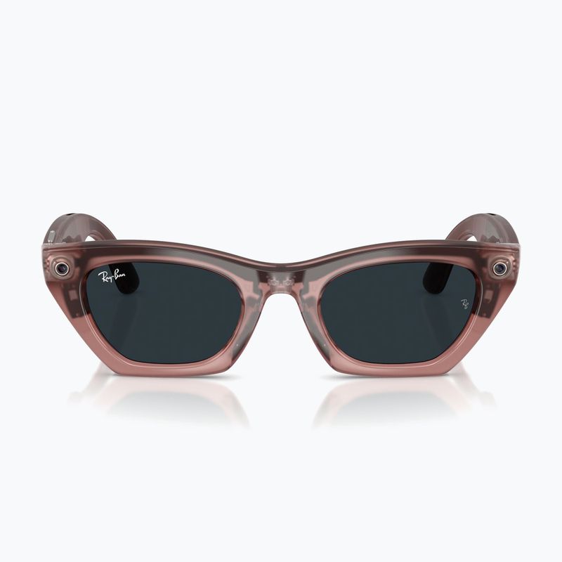 Очила с камера Ray-Ban Meta Zena milky pink blush/trs grey 9