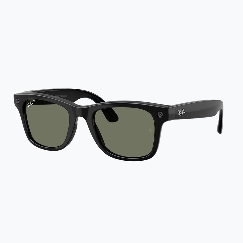 Очила с камера Ray-Ban Meta Wayfarer shiny black/g15 green polar
