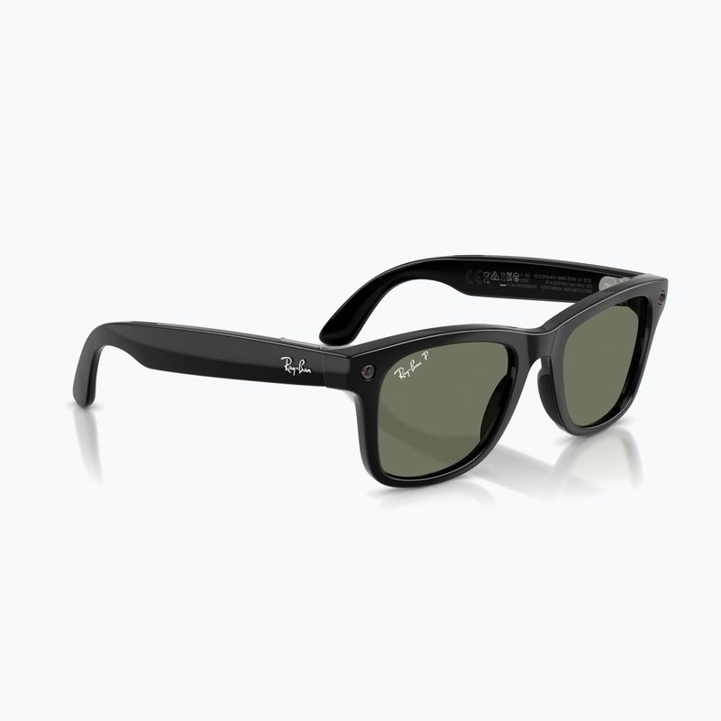 Очила с камера Ray-Ban Meta Wayfarer shiny black/g15 green polar 4