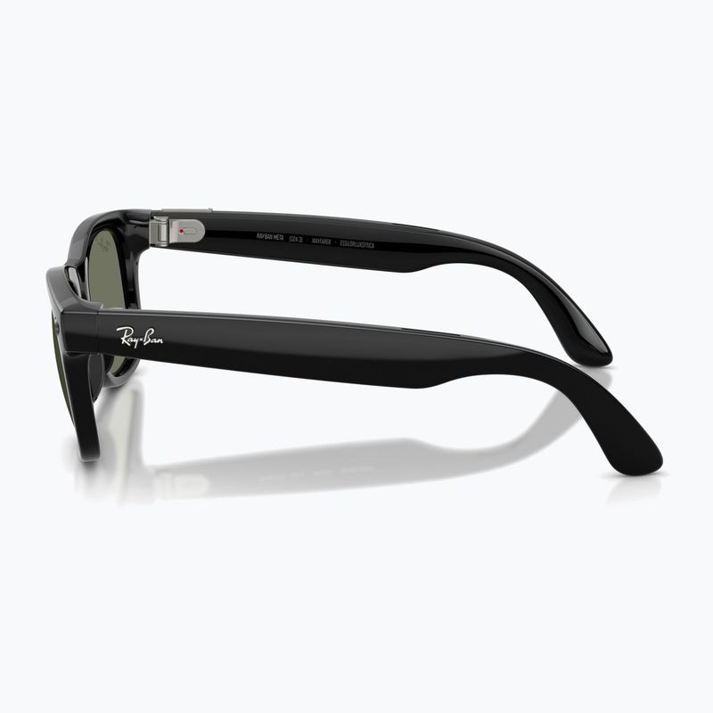 Очила с камера Ray-Ban Meta Wayfarer shiny black/g15 green polar 5