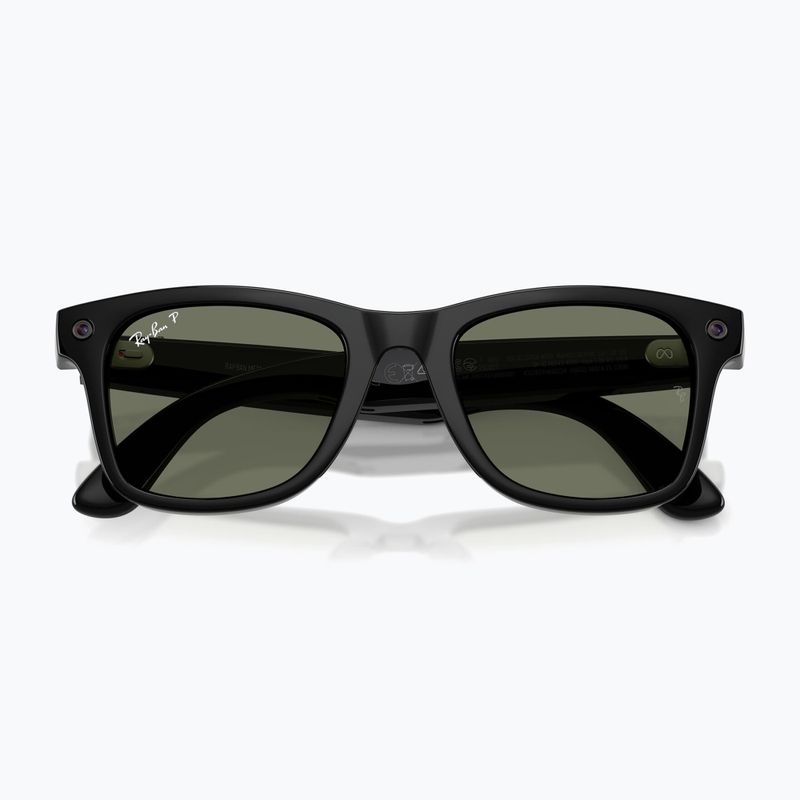 Очила с камера Ray-Ban Meta Wayfarer shiny black/g15 green polar 6