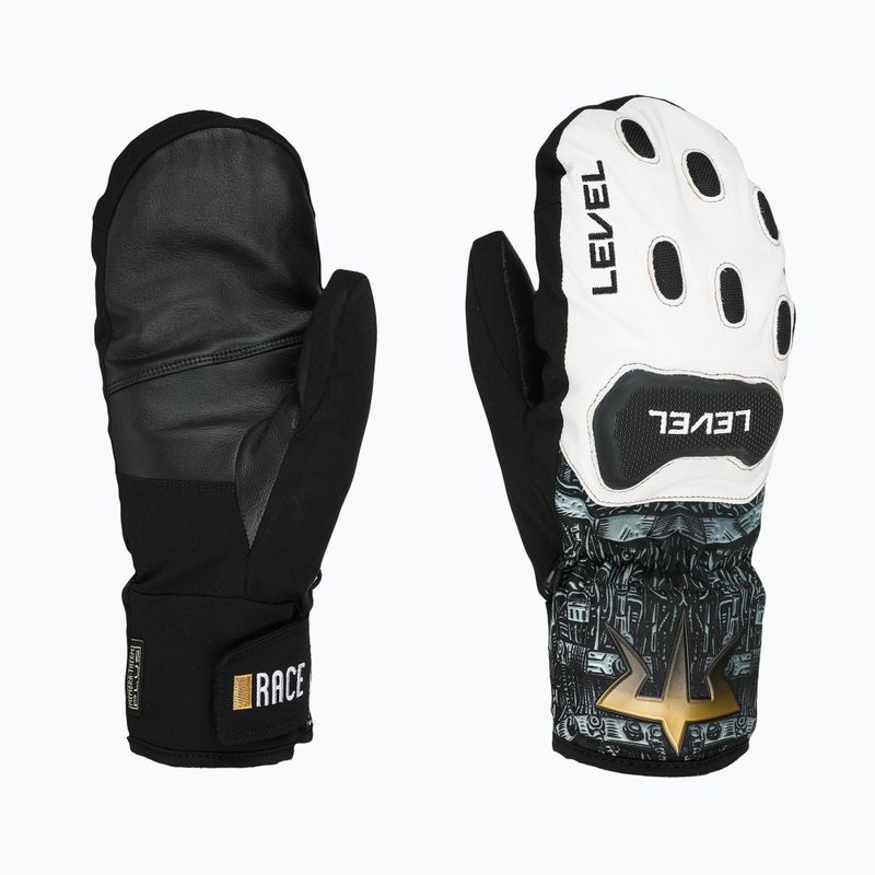 Скиорски ръкавици Level Race Replica Mitt pk white