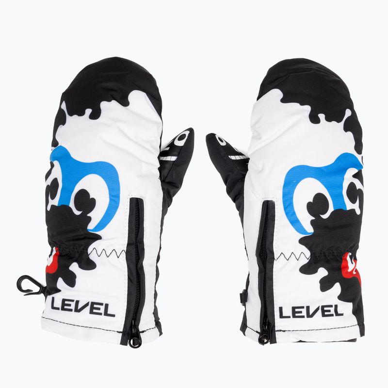 Детски скиорски ръкавици Level Lucky Mitt pk white 2