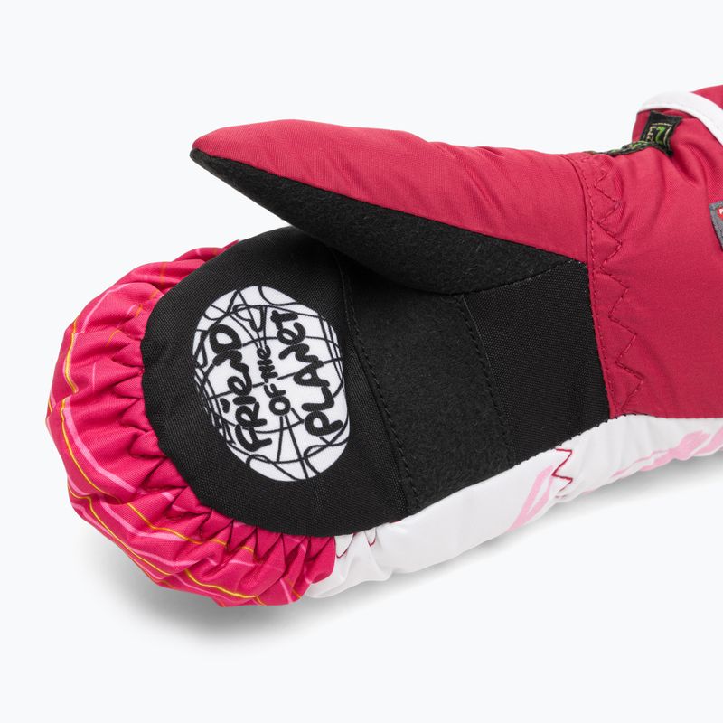 Детски скиорски ръкавици Level Animal pk bordeaux 4