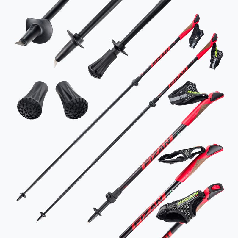 Комплект за северно ходене FIZAN Revolution PRO czerwone S22 7532 5