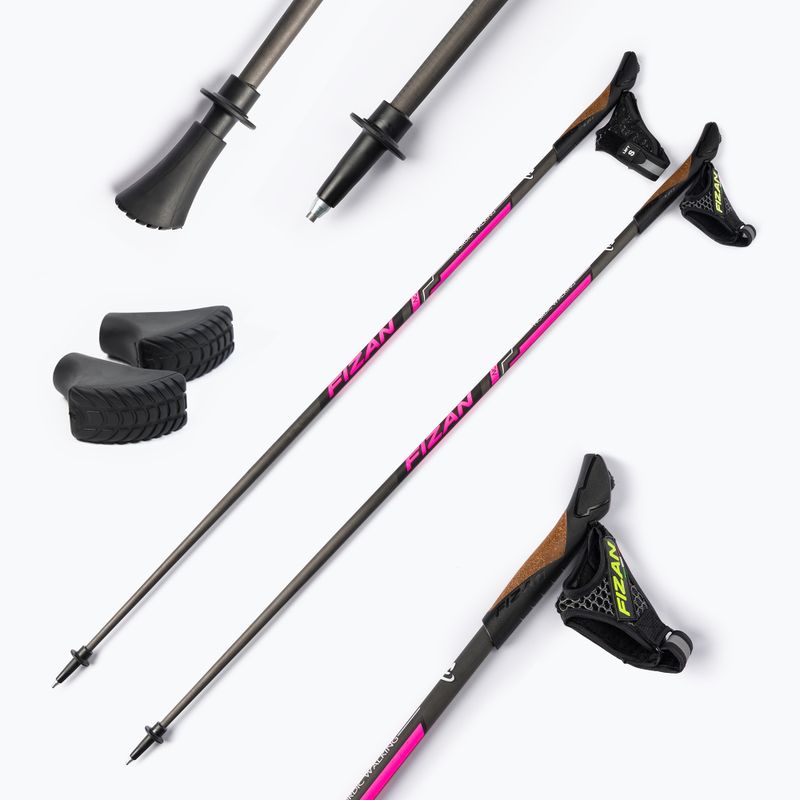 Kije nordic walking FIZAN Runner Pink rożówe S21CA06 6