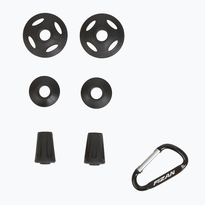 Fizan Компактни червени туристически пръти 7