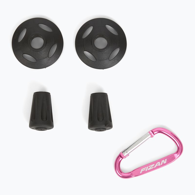 Физън Tierra сиви/коралови походни пръти 7