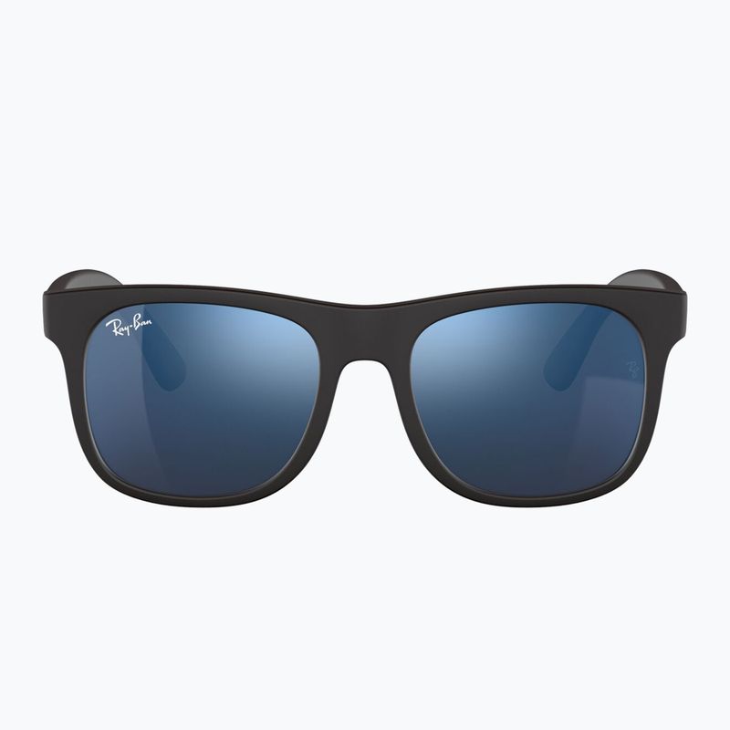Детски слънчеви очила Ray-Ban Justin matt rubber black/blue mirror 2