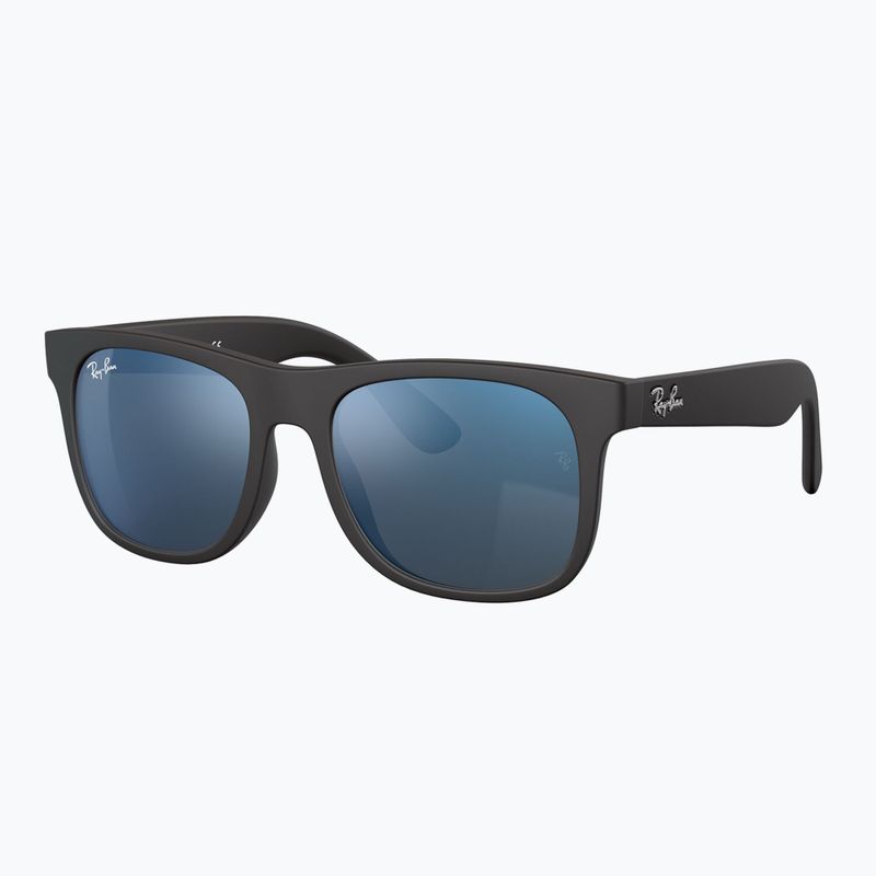 Детски слънчеви очила Ray-Ban Justin matt rubber black/blue mirror 3