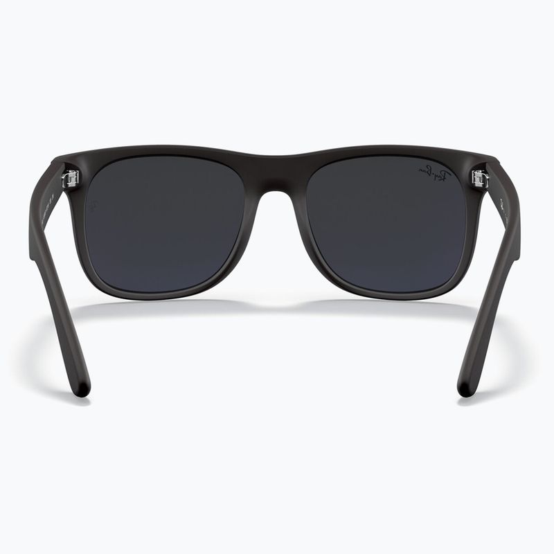 Детски слънчеви очила Ray-Ban Justin matt rubber black/blue mirror 4
