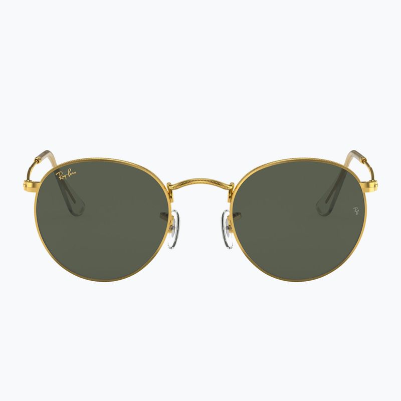 Слънчеви очила Ray-Ban Round Metal gold/green g-15 2