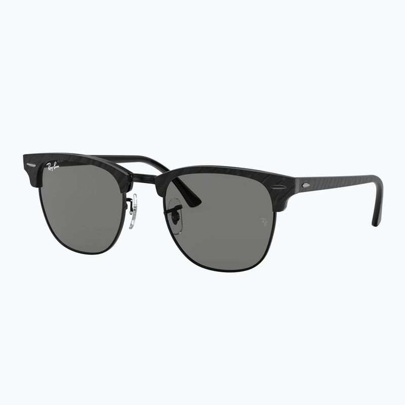 Слънчеви очила Ray-Ban Clubmaster Marble black/dark grey 4