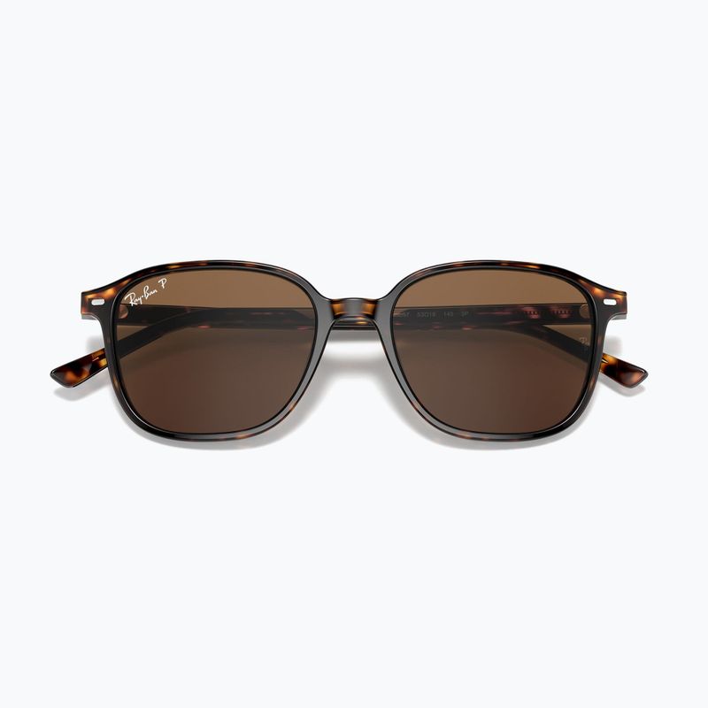 Слънчеви очила Ray-Ban Leonard tortoise/brown polarized 3