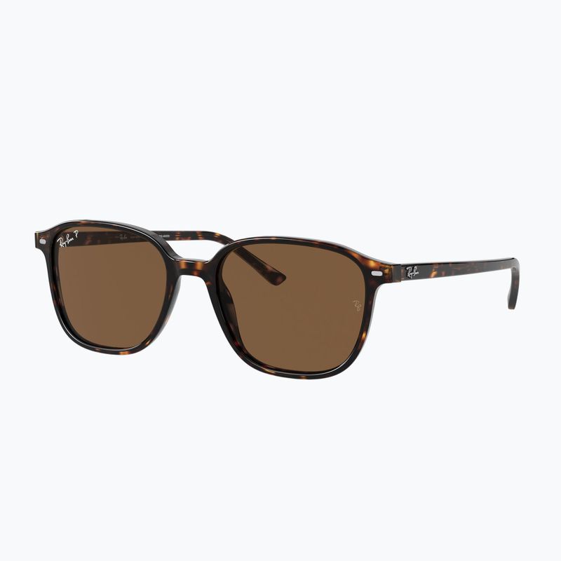 Слънчеви очила Ray-Ban Leonard tortoise/brown polarized 4