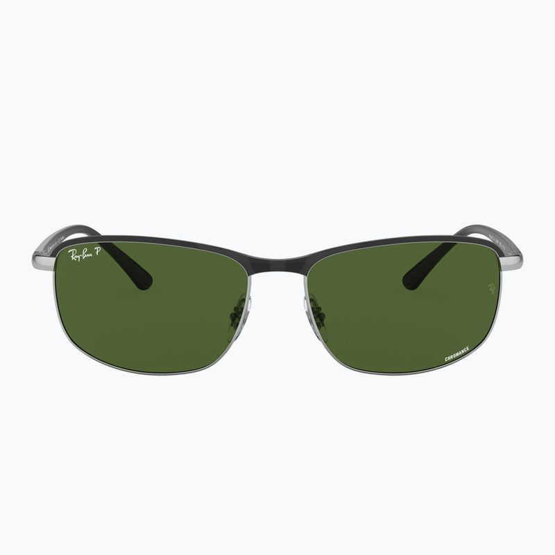 Слънчеви очила Ray-Ban Rb3671 Polarized+ Lenses black silver/dark green polarized+ 2