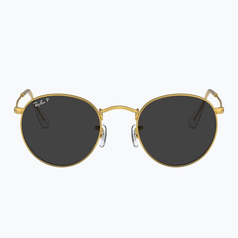 Слънчеви очила Ray-Ban Round Metal gold/black polarized 2