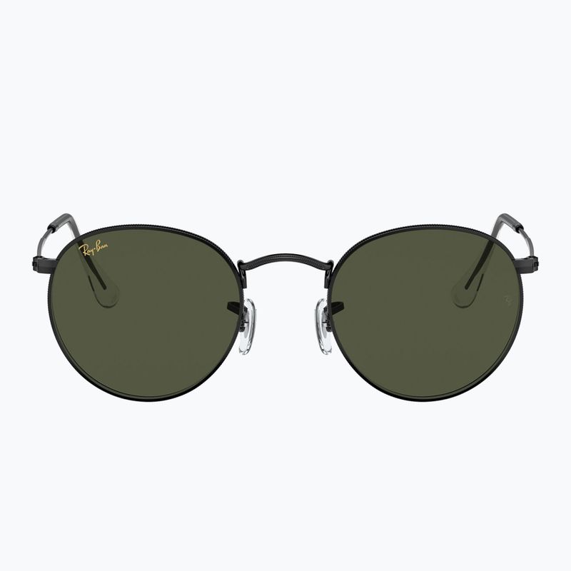 Слънчеви очила Ray-Ban Round Metal black/green g-15 2