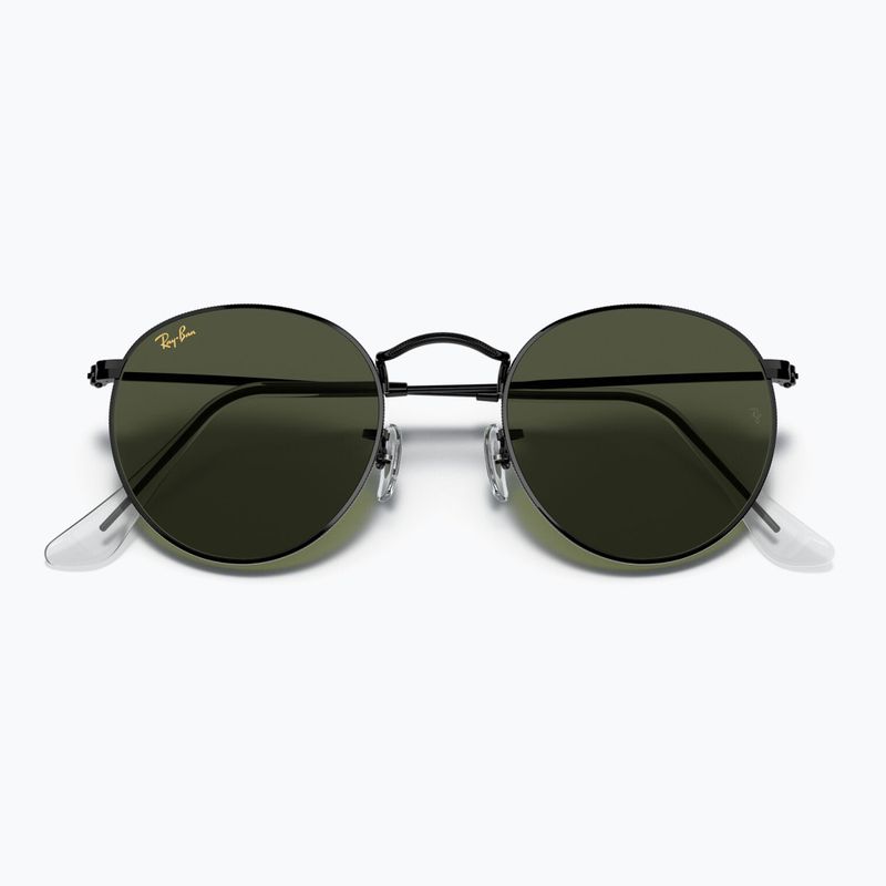 Слънчеви очила Ray-Ban Round Metal black/green g-15 3