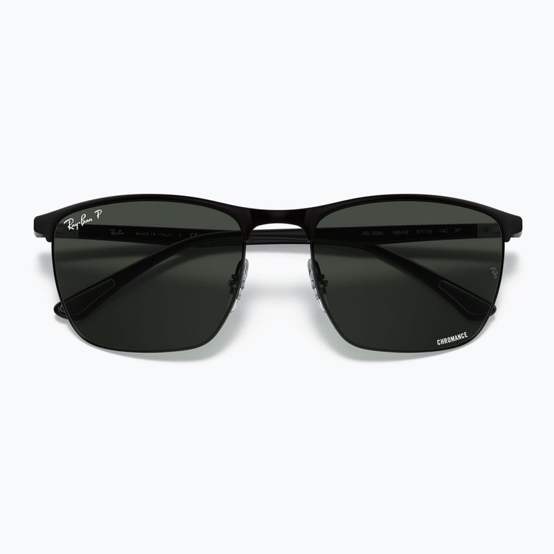 Слънчеви очила Ray-Ban RB3686 Polarized+ Lenses matte black/dark grey polarized+ 3