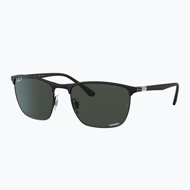 Слънчеви очила Ray-Ban RB3686 Polarized+ Lenses matte black/dark grey polarized+ 4