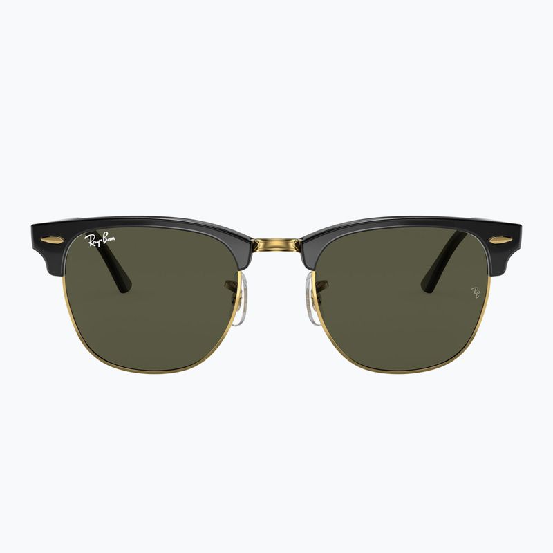 Слънчеви очила Ray-Ban Clubmaster Classic black/gold/green g-15 2