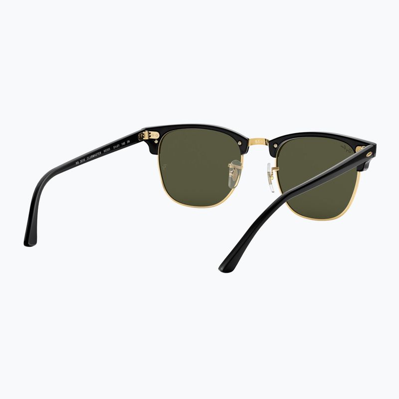 Слънчеви очила Ray-Ban Clubmaster Classic black/gold/green g-15 6