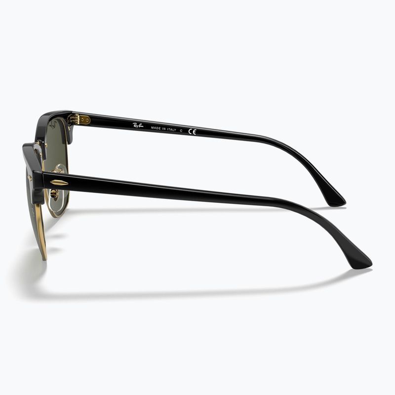 Слънчеви очила Ray-Ban Clubmaster Classic black/gold/green g-15 7
