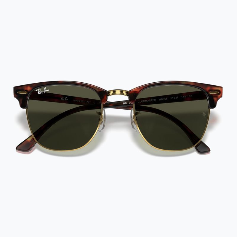 Слънчеви очила Ray-Ban Clubmaster Classic tortoiseshell/gold/green g-15 3