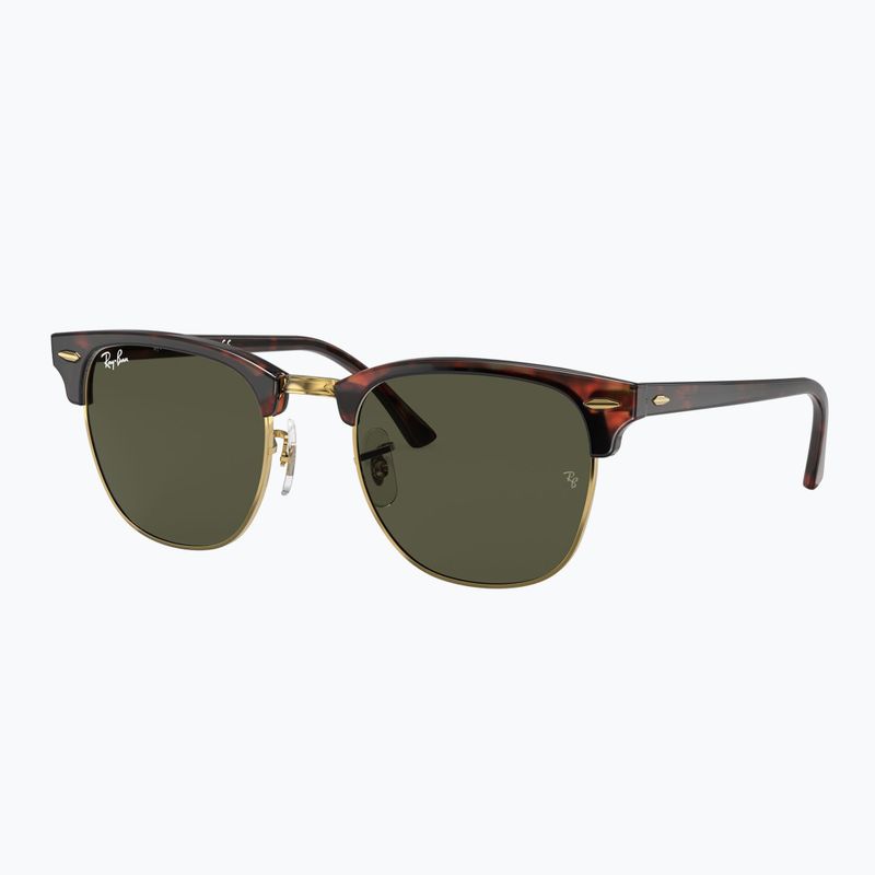 Слънчеви очила Ray-Ban Clubmaster Classic tortoiseshell/gold/green g-15 4