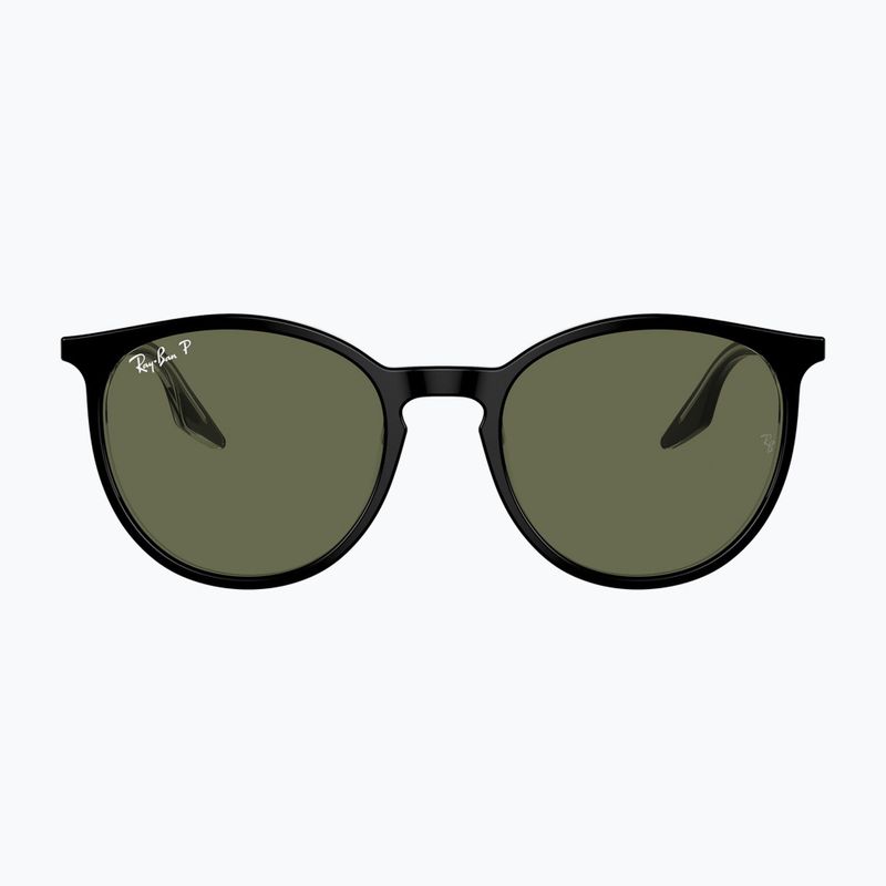Слънчеви очила Ray-Ban RB2204 transparent black/green polarized 2