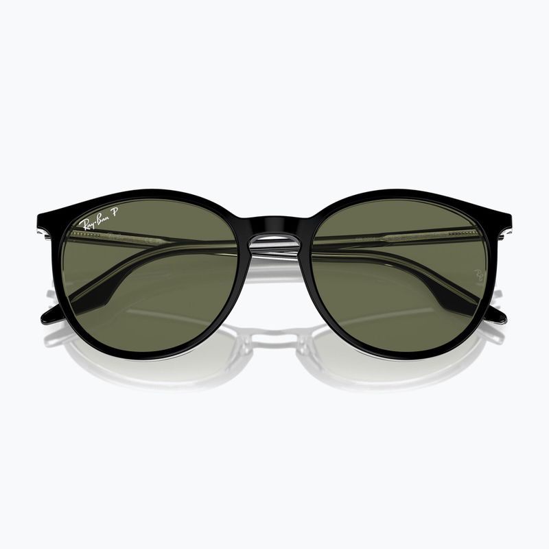 Слънчеви очила Ray-Ban RB2204 transparent black/green polarized 3