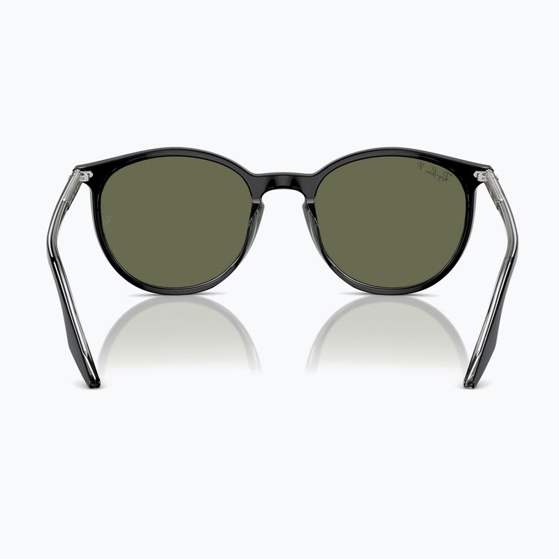 Слънчеви очила Ray-Ban RB2204 transparent black/green polarized 5