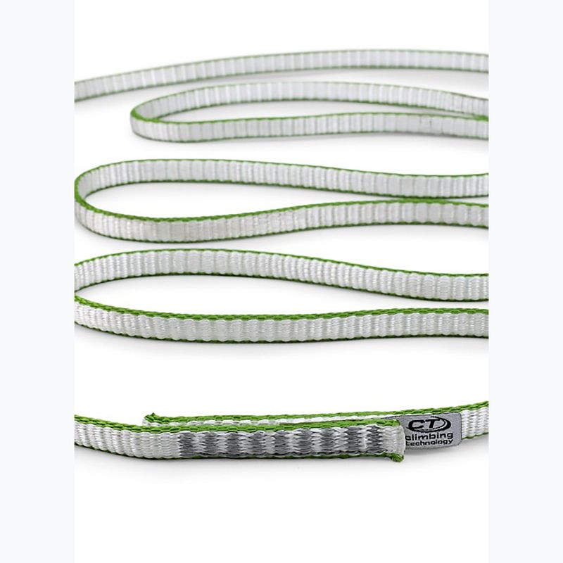 Примка за катерене Climbing Technology Looper Dy 120 cm white/green 2