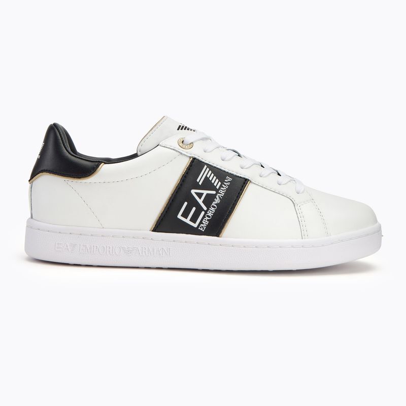 Обувки EA7 Emporio Armani Classic Logo white/ black/ gold 2