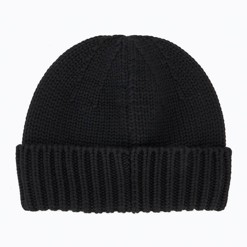 Мъжка зимна шапка Woolrich Merino Wool Logo Beanie black 2