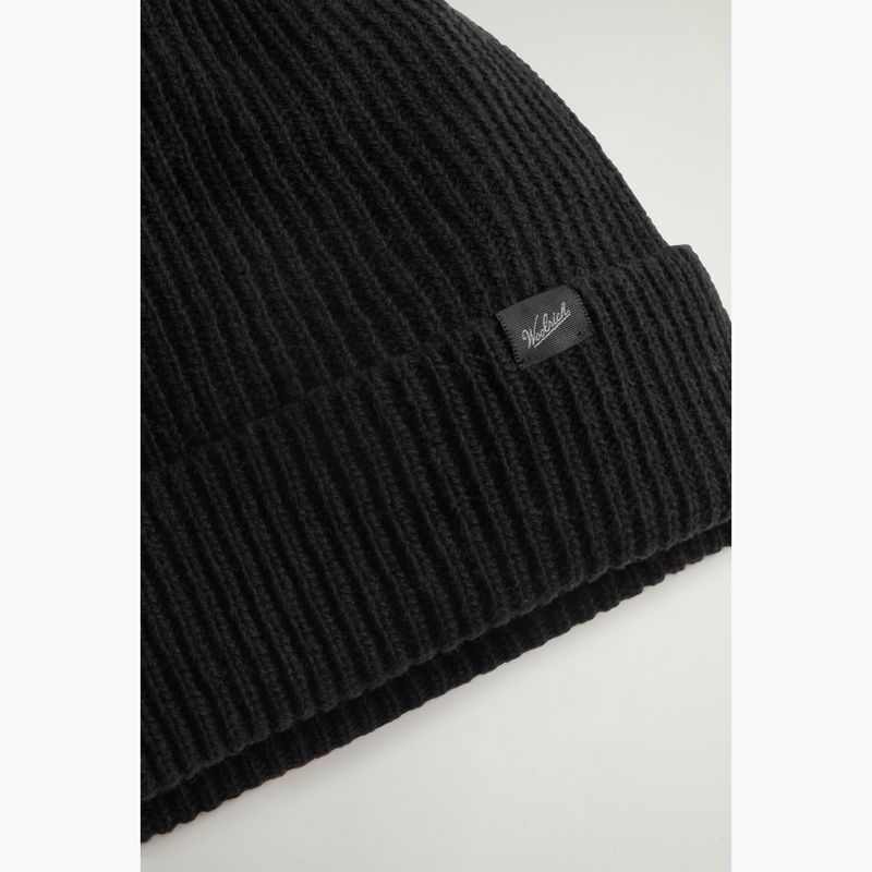 Мъжка зимна шапка Woolrich Knitted Ribbed Beanie black 3