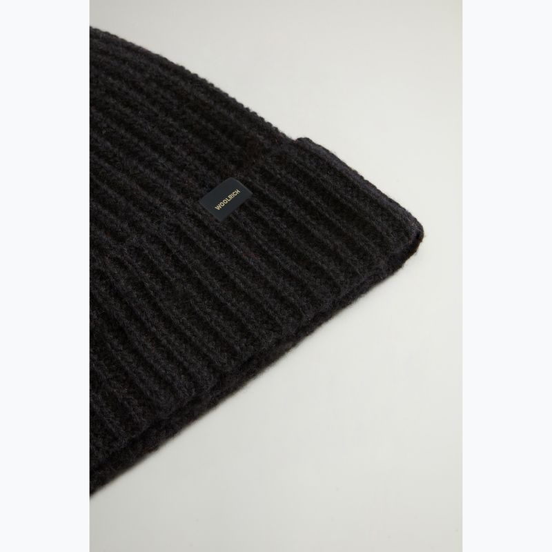 Мъжка зимна шапка Woolrich Knitted Ribbed Beanie black 4