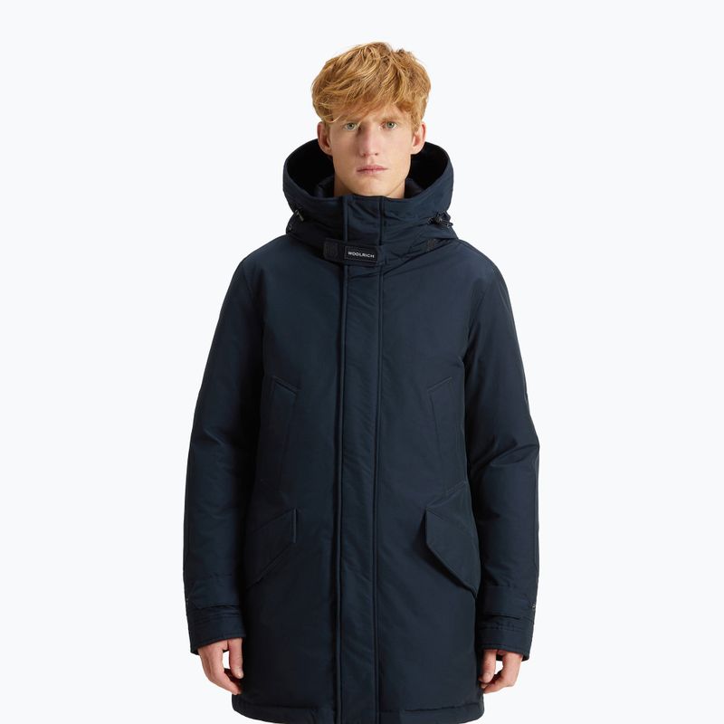 Мъжко яке Woolrich Polar High Collar Fur melton blue 4