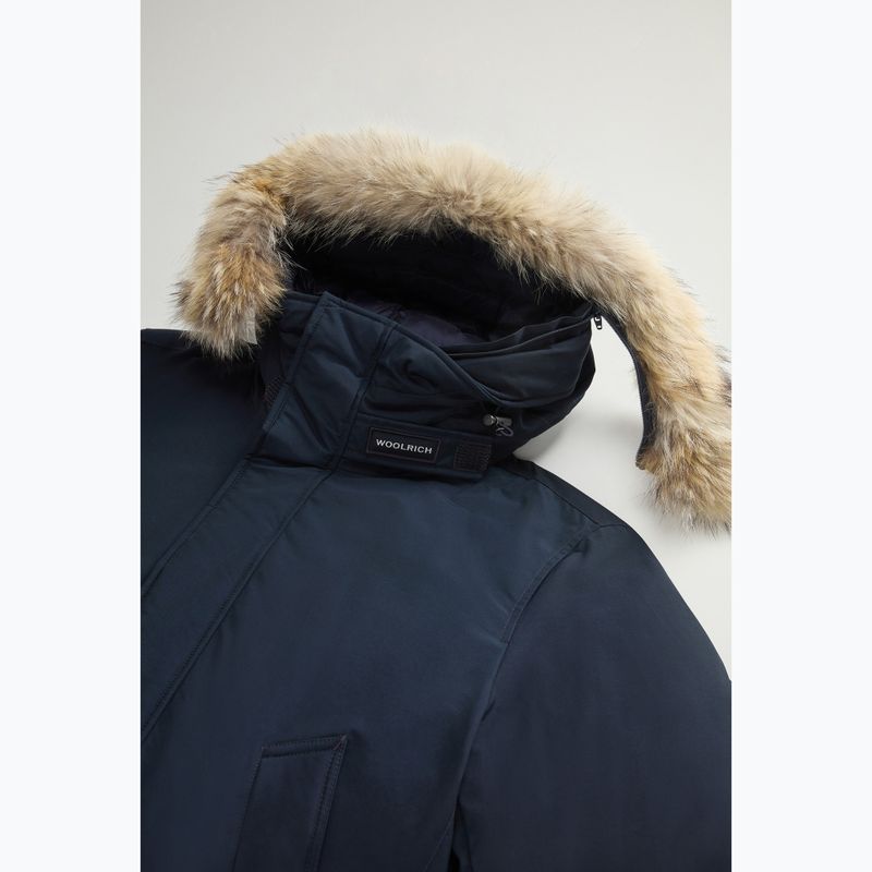 Мъжко яке Woolrich Polar High Collar Fur melton blue 8