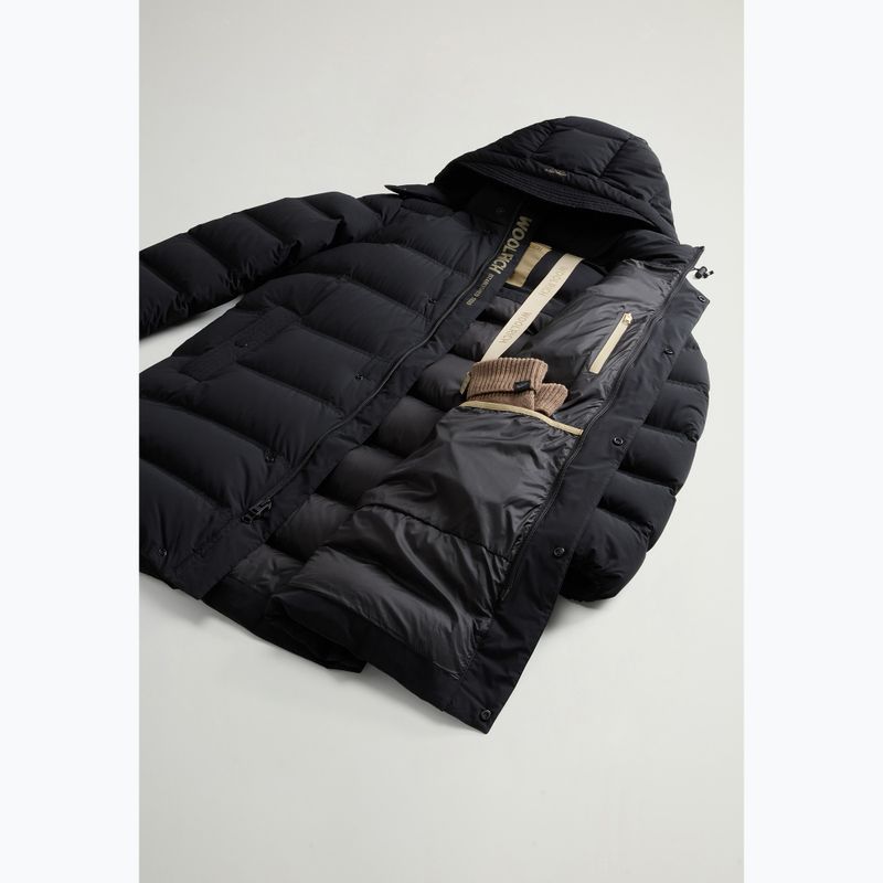 Мъжко яке Woolrich Matt Stretch Long Puffer black 16