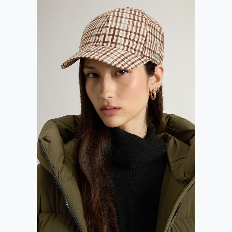 Дамска шапка с козирка Woolrich Check Baseball Cap beige check 4