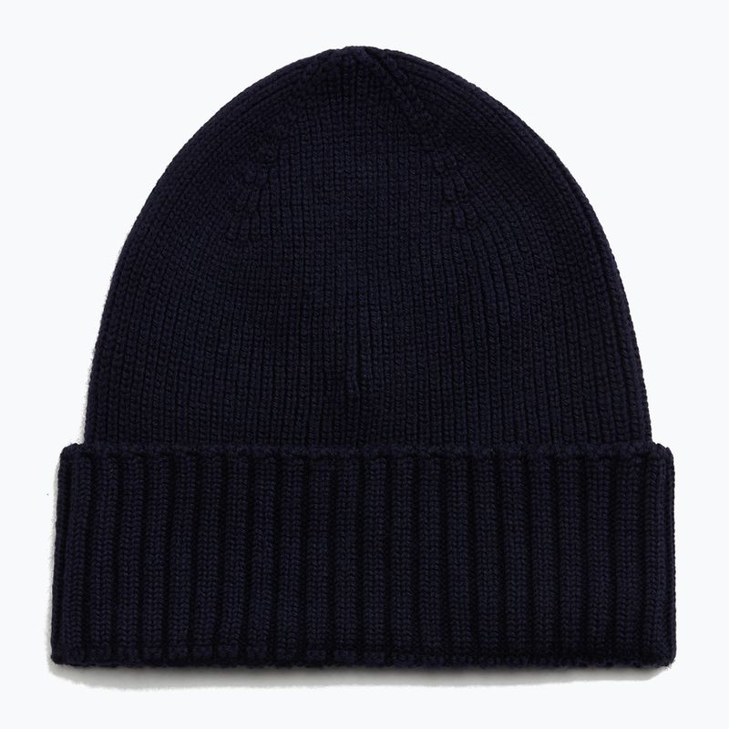 Мъжка зимна шапка Woolrich Legacy Patch Beanie melton blue 2