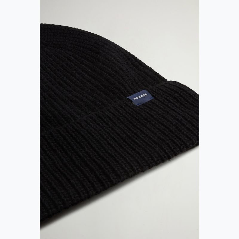 Мъжка зимна шапка Woolrich Knitted Ribbed Beanie black 3