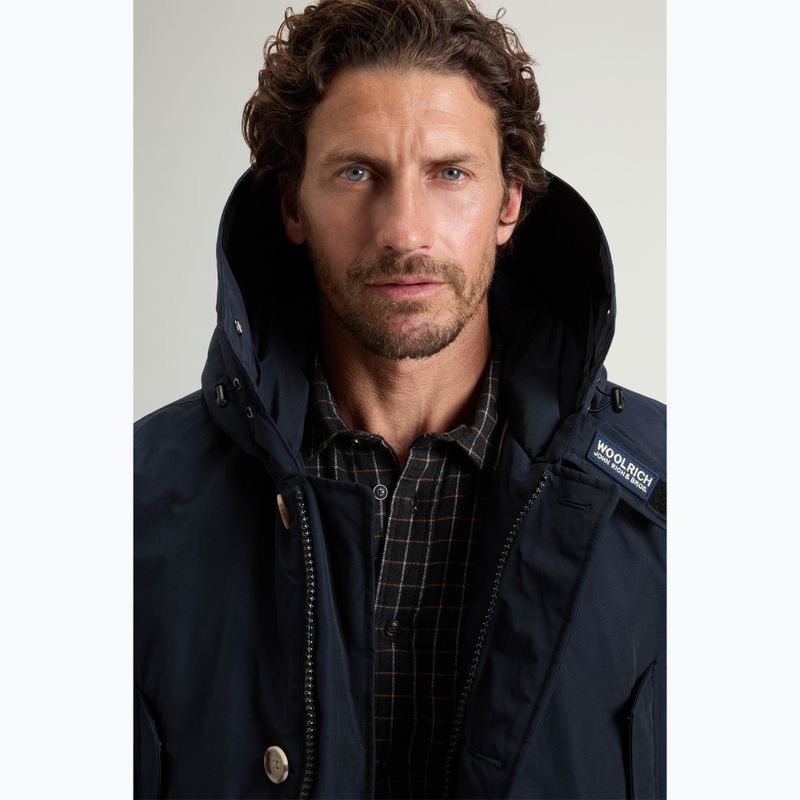 Мъжко ватирано палто Woolrich Arctic Detachable Fur Parka melton blue 4