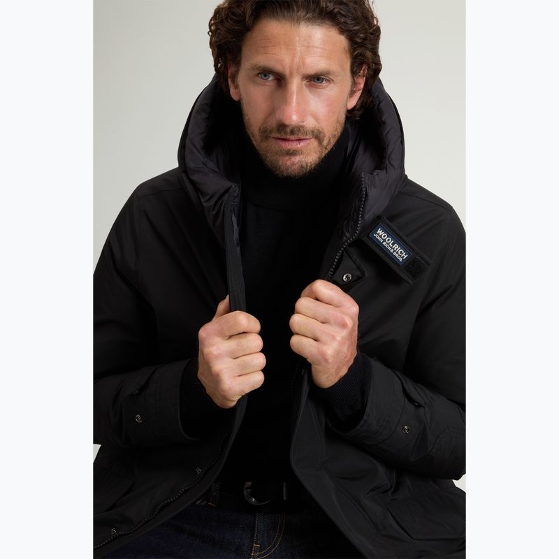 Мъжко ватирано палто Woolrich Polar High Collar Parka black 4