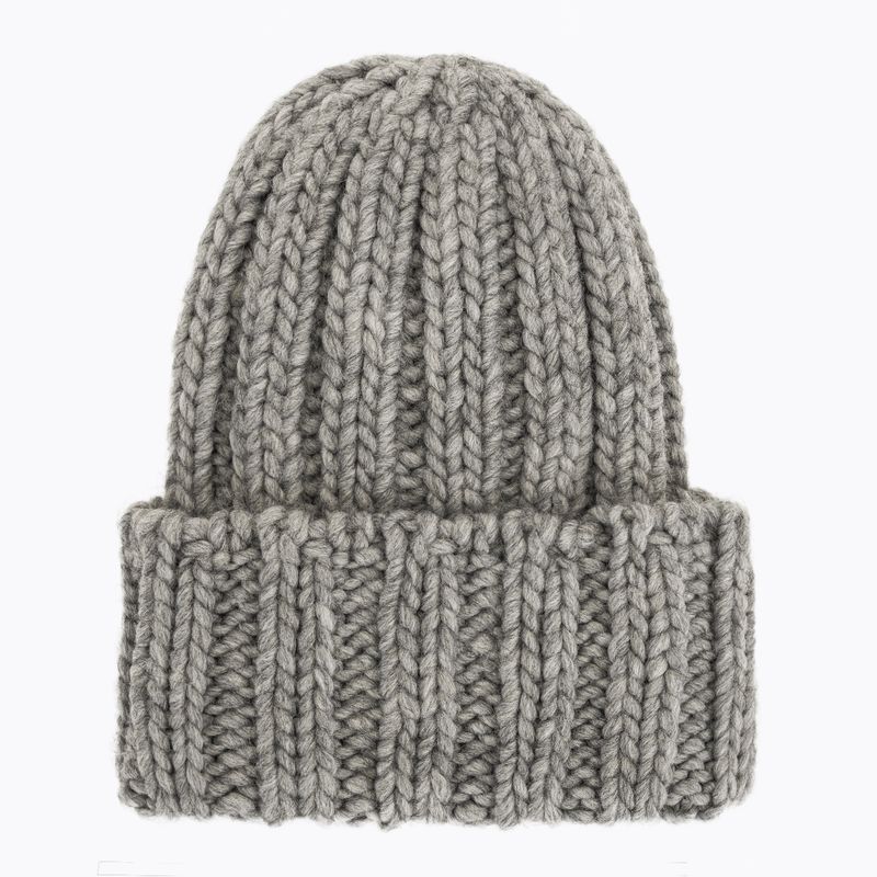 Дамска зимна шапка Woolrich Chunky Beanie light grey melange 2