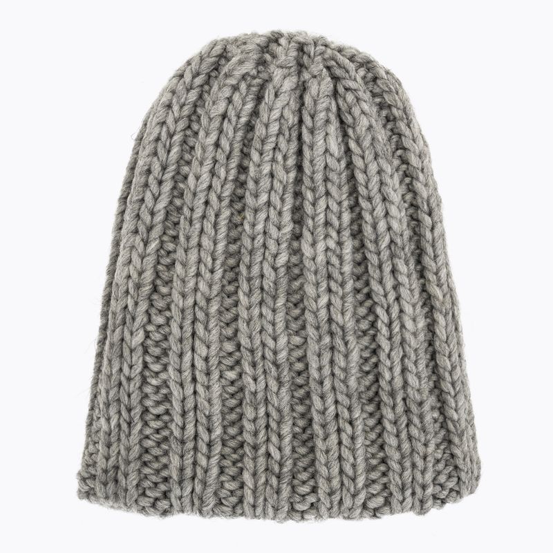 Дамска зимна шапка Woolrich Chunky Beanie light grey melange 4