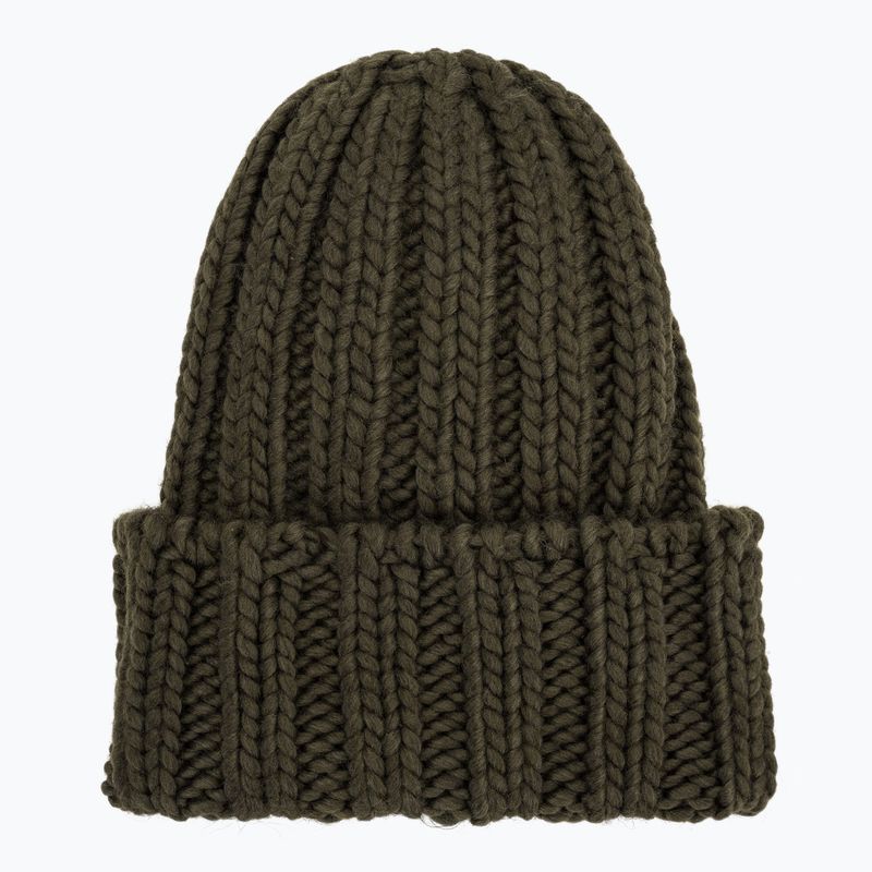 Дамска зимна шапка Woolrich Chunky Beanie dark green 2