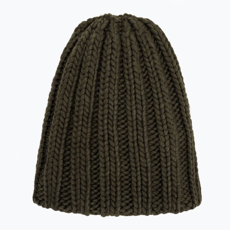 Дамска зимна шапка Woolrich Chunky Beanie dark green 4